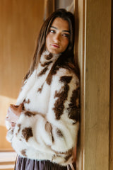 Ollie Cropped Faux Fur Coat