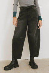 Lex Barrel Jeans in Black FINAL SALE