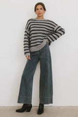 Emmaline Wide Leg Jeans in Dark Wash FINAL SALE
