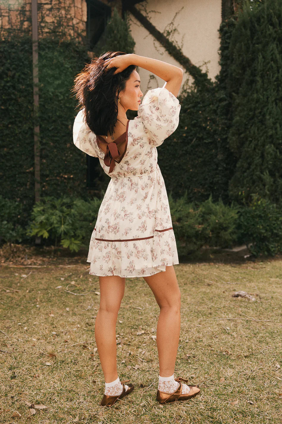 Lincoln Ribbon Trim Mini Dress FINAL SALE