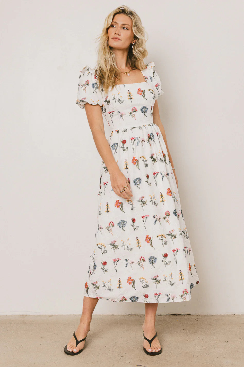 Jayce Embroidered Floral Maxi Dress FINAL SALE