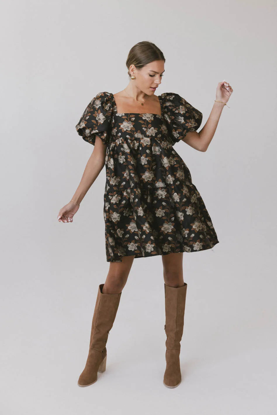 Moore Floral Babydoll Dress FINAL SALE