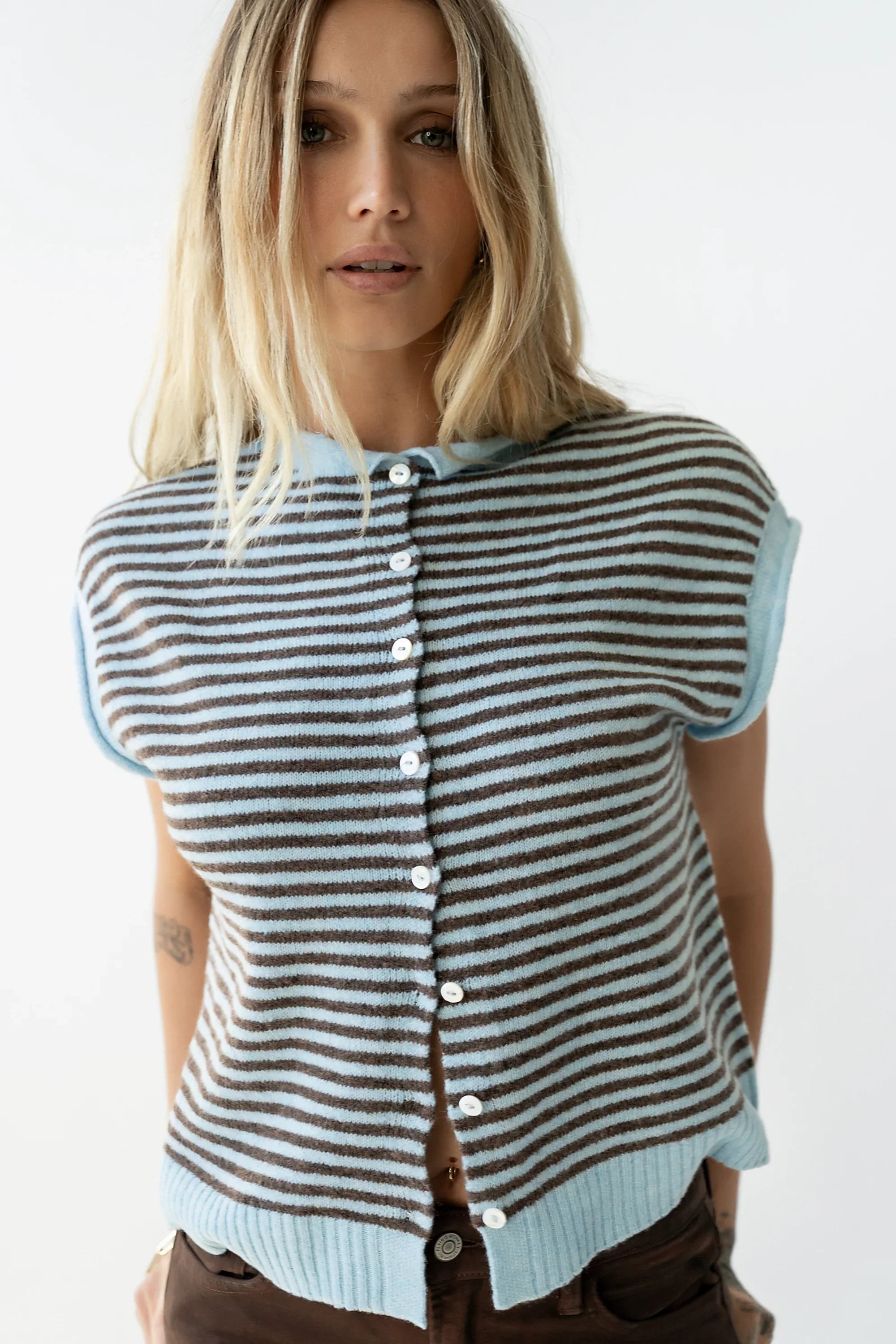 Clark Cardigan in Light Blue