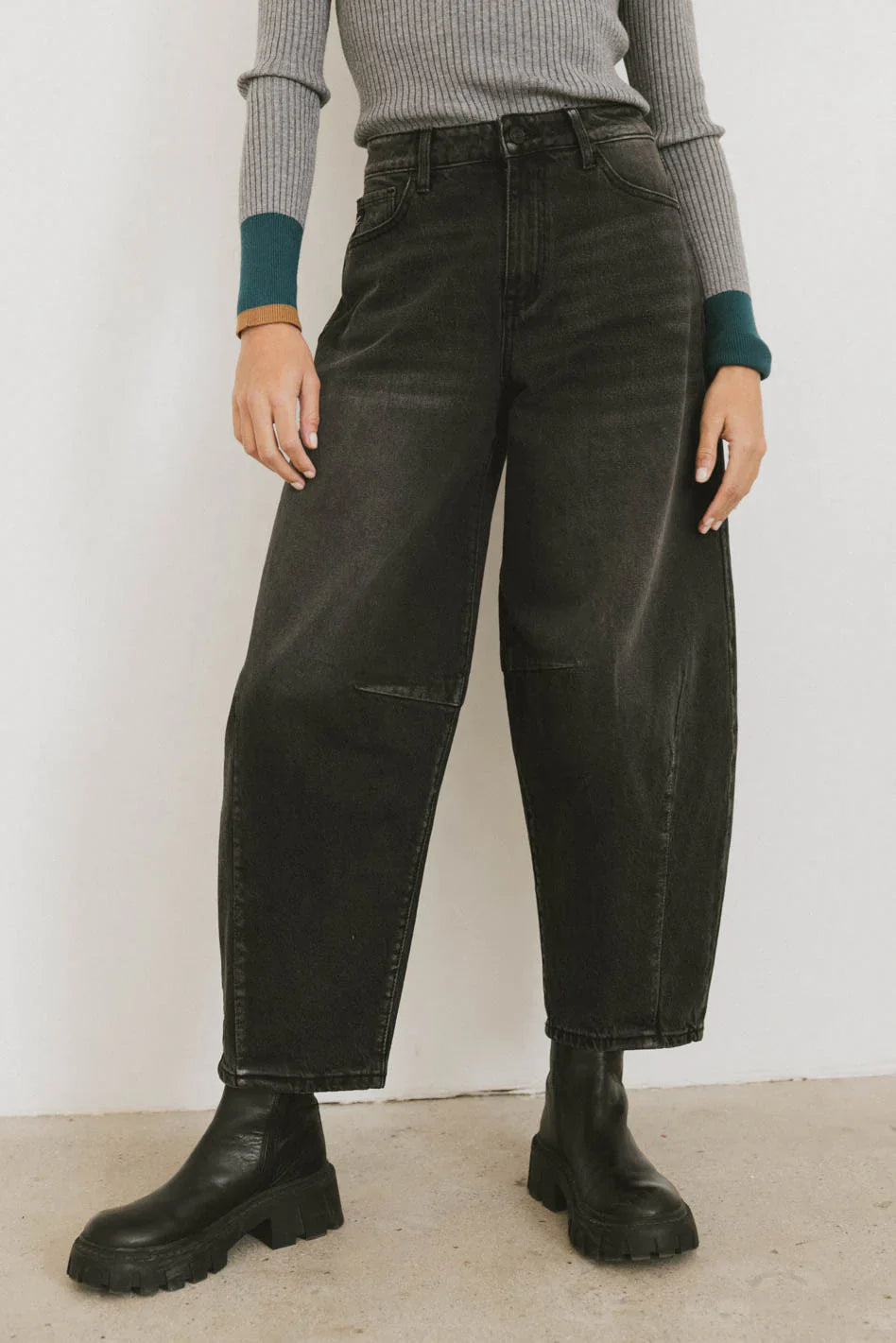 Lex Barrel Jeans in Black FINAL SALE