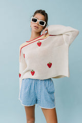 Maia Gingham Shorts in Blue