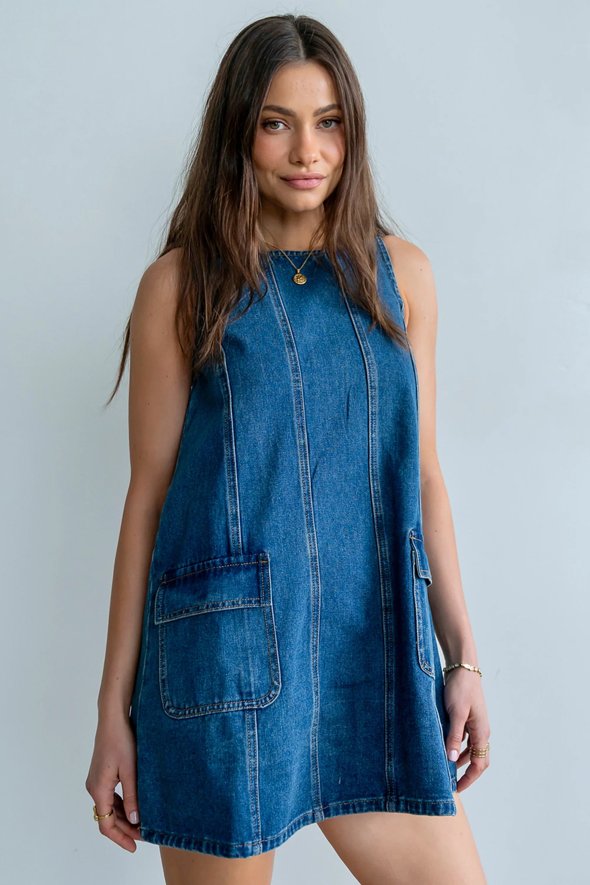 Markell Denim Mini Dress